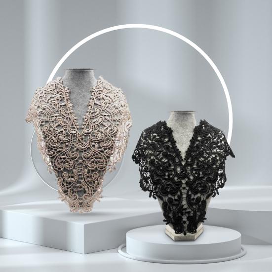 Fake Collar Hollow Out Clothes Design Exquisite Elegant Anti-deformed Lace Neckline