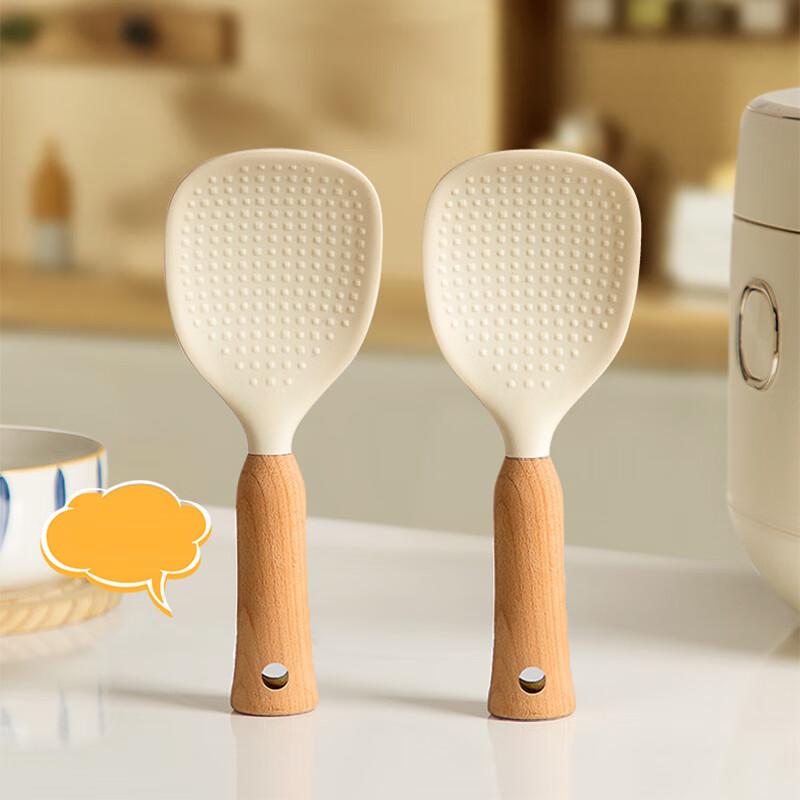 

Standing Non-stick Silicone Rice Spoon
