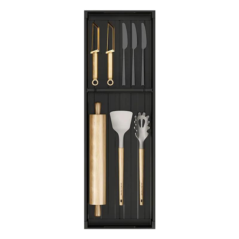 Kitchen Cabinets Tableware Storage Boxes Adjustable Accessories Knives Forks Chopsticks Spoons Classification Organizer Basket