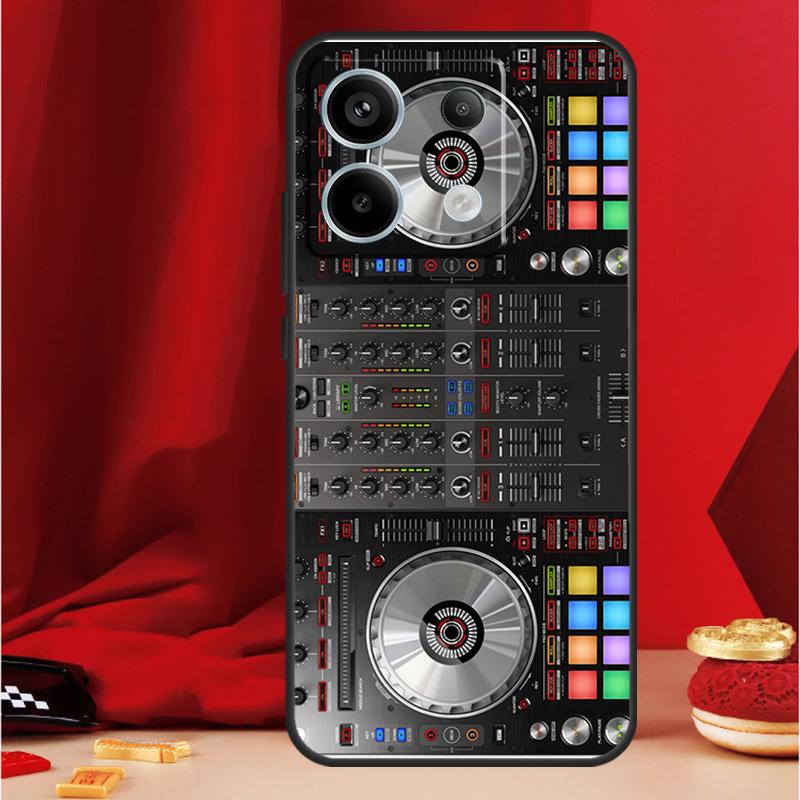 Electronic Music DJ Controller Mixer Case For Xiaomi Redmi Note 14 12 11 10 13 15 Pro Plus Redmi 15 13 10C 12C 13C 14C 15C Funda