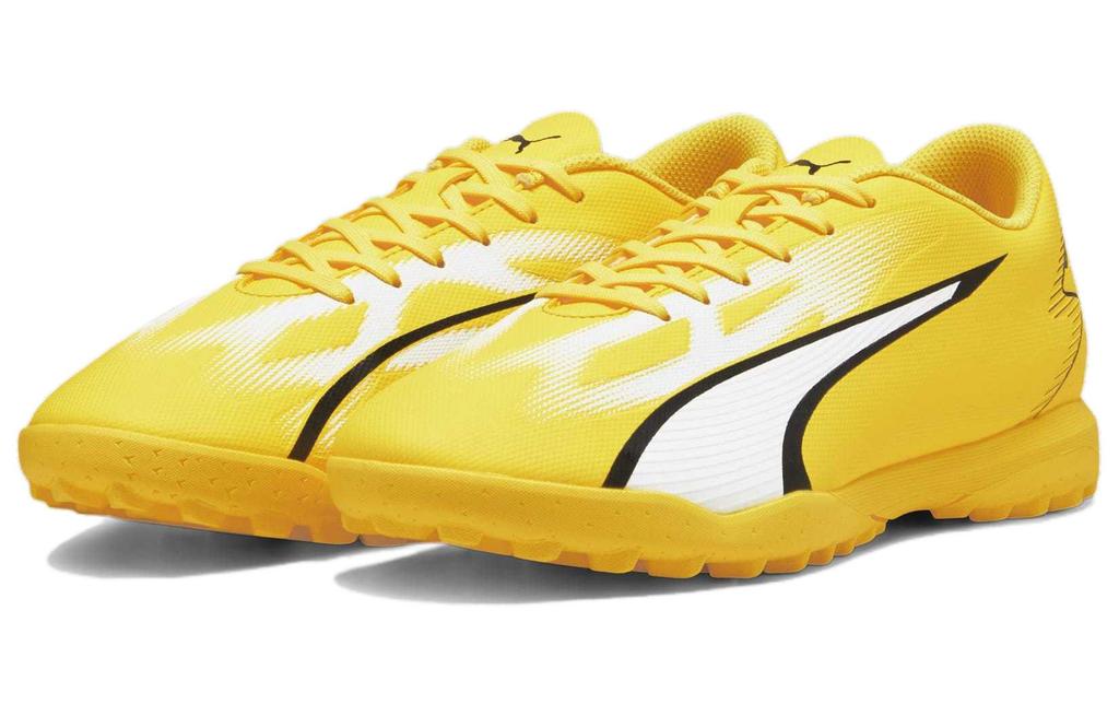 PUMA Ultra Play TT Turf Artificial Turf Soccer Shoes Men's Yellow White Black 107528-04
