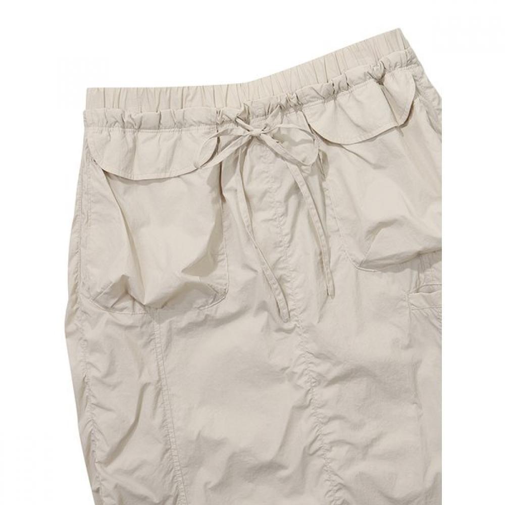 Utility Shirring Skirt  Cream  [seohyun Wear] [24ss]