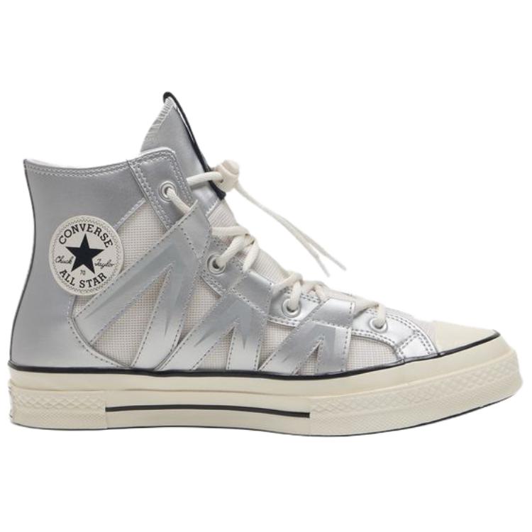 New Converse Chuck 70 Anti Slip Wear Resistant High Top Skateboard Shoes Unisex Silver A15187C