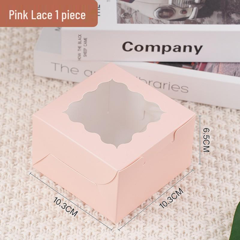Transparent Window Cake, Muffin, and Cupcake Box for Packaging and Takeout