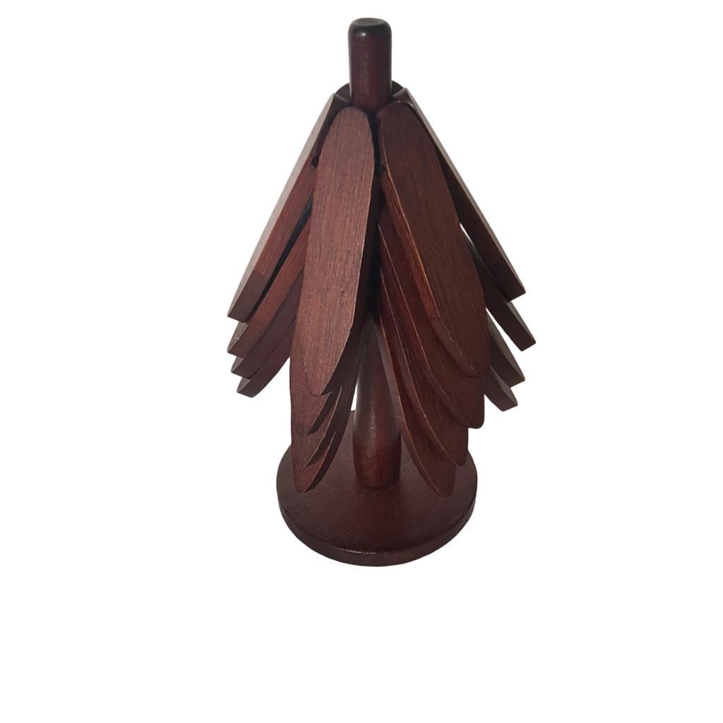 Tree Shape Set ,Wooden  For Hot Dishes Tree Shape Set For Teapot Hot Pots