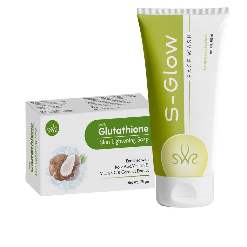 S Glow Face Wash & Coconut Soap for Skin Rejuvenation and Lightening, Unisex