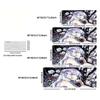 XXL Large Desk Mat Dark Anime Female Raven Floral Butterfly Mousepad Non-Slip Rubber Keyboard Mat Art Gaming Office Desk Pad