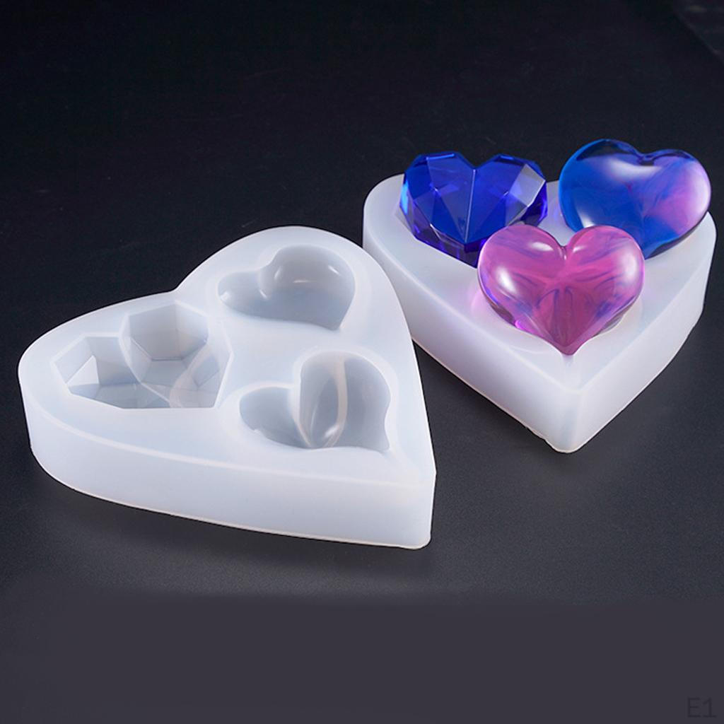 Heart Silicone Ornaments Resin Casting Jewelry
