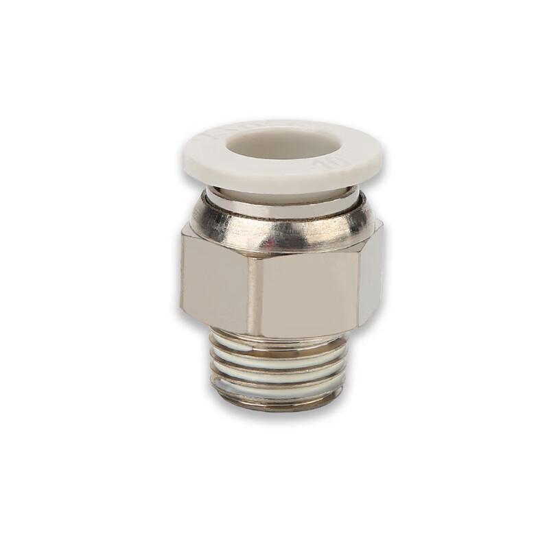 PC8-01 Straight Quick Connect Pneumatic Fitting, 8mm