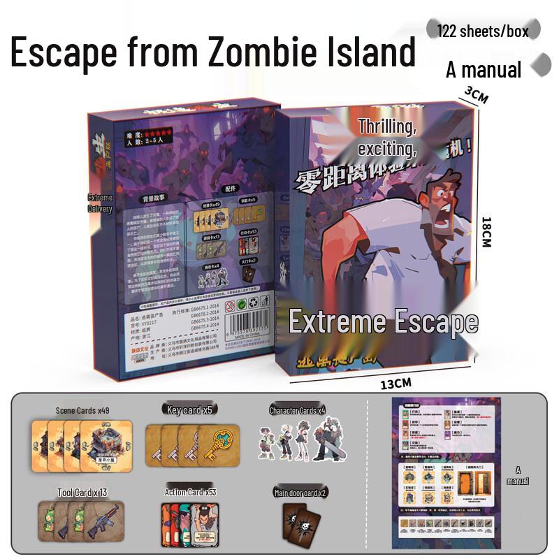 Brangdy Escape From Zombie Island Board Game