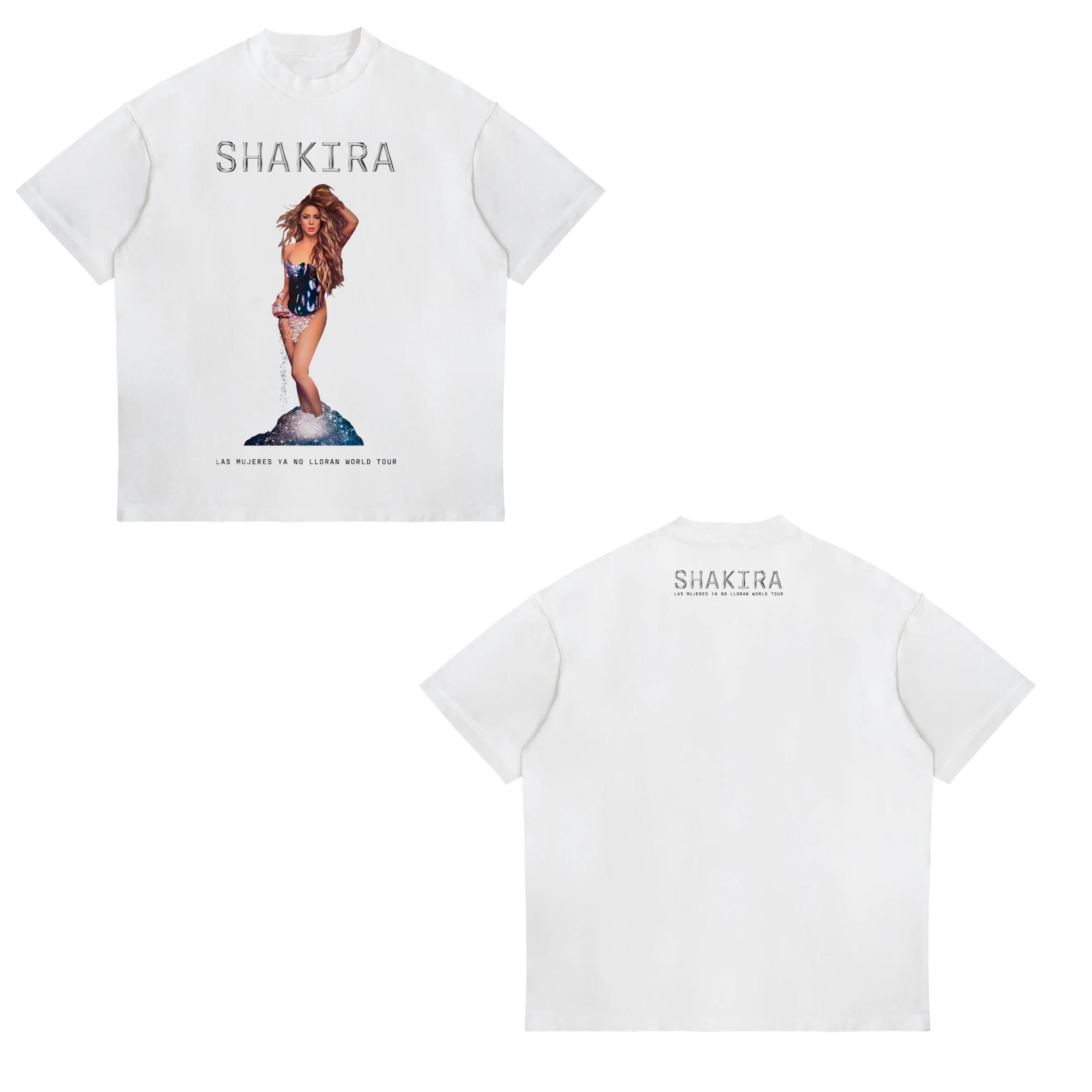 

Shakira Hawaiian Travel Print TShirt Unisexs and Womens Universal Style New Retro Fashion Streetwear Top Cotton S