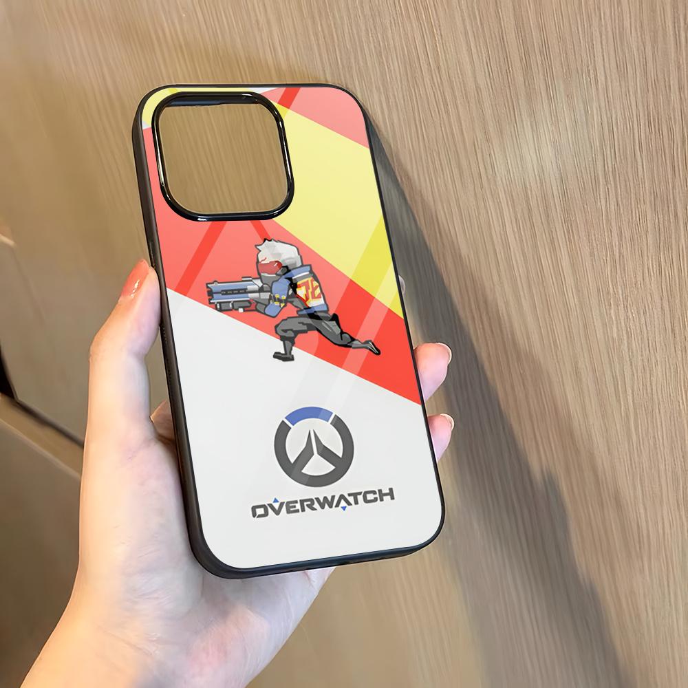 O-Over-watchS Phone Case For 17 Pro Max iPhone 18 16 Plus 15 Pro Max 14 12 11 13 Mini X Xs XR PC+TPU Cover