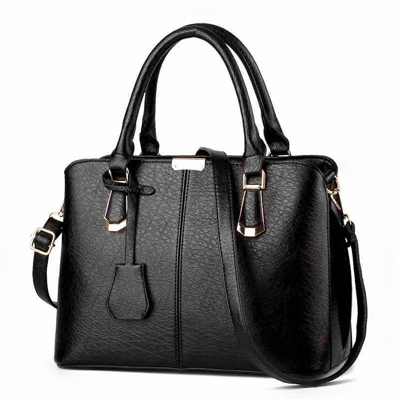 Women's bag generation leather large-capacity locomotive bag high-end simple platinum handbag