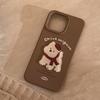 Autumn and Winter Couple Cartoon Animal iPhone 16 Phone Case Suitable for iPhone 17, 13, 15 Pro Max Soft Case