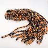 Natural Fire Agate Round Beads for Jewelry Making – Necklace & Bracelet DIY Accessories, Semi-Finished.