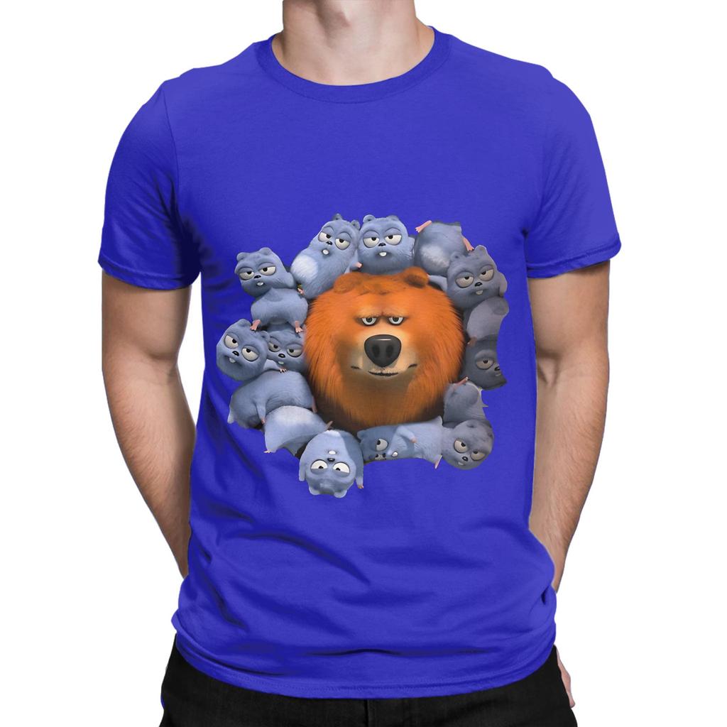 A gift for kids and adult funny gift for Funny Graphic 100 Cotton TShirt Grizzy and the Lemmings Tops Tees For Unisex
