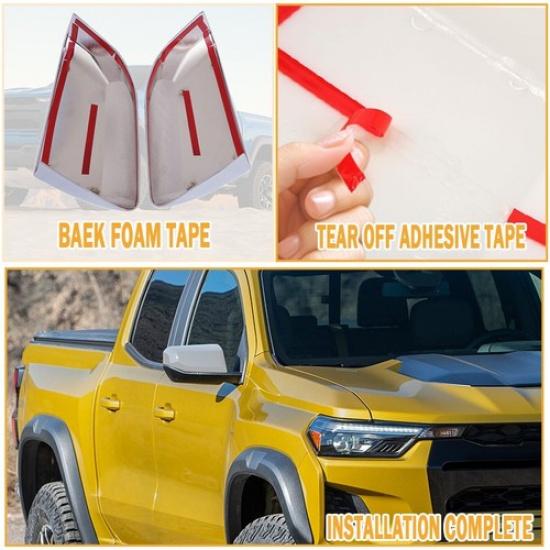 Chrome Rearview Side Door Mirror Cover For  -2025 Chevy Colorado GMC Canyon