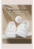 Spring Collection: Thick Sole Height-Boosting White Leather Sneakers for Couples – Trendy, Versatile, Casual Sports Shoes