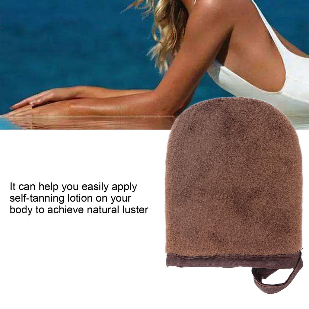Tanning Mitts Flocking Self Tanner Mitten Lotion Applicator Small Sunless Tanner Mitt