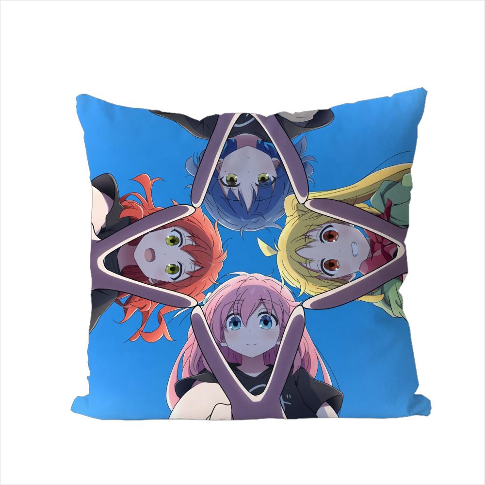 Bocchi The Rock Kissenbezug Für Auto Sofa Dekorativ Zuhause Zweiseitiger Druck Plüsch Quadratisch Wurf Kissen Kissenbezug