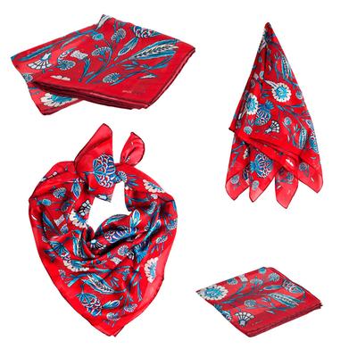 Pomegranate Silk Scarf