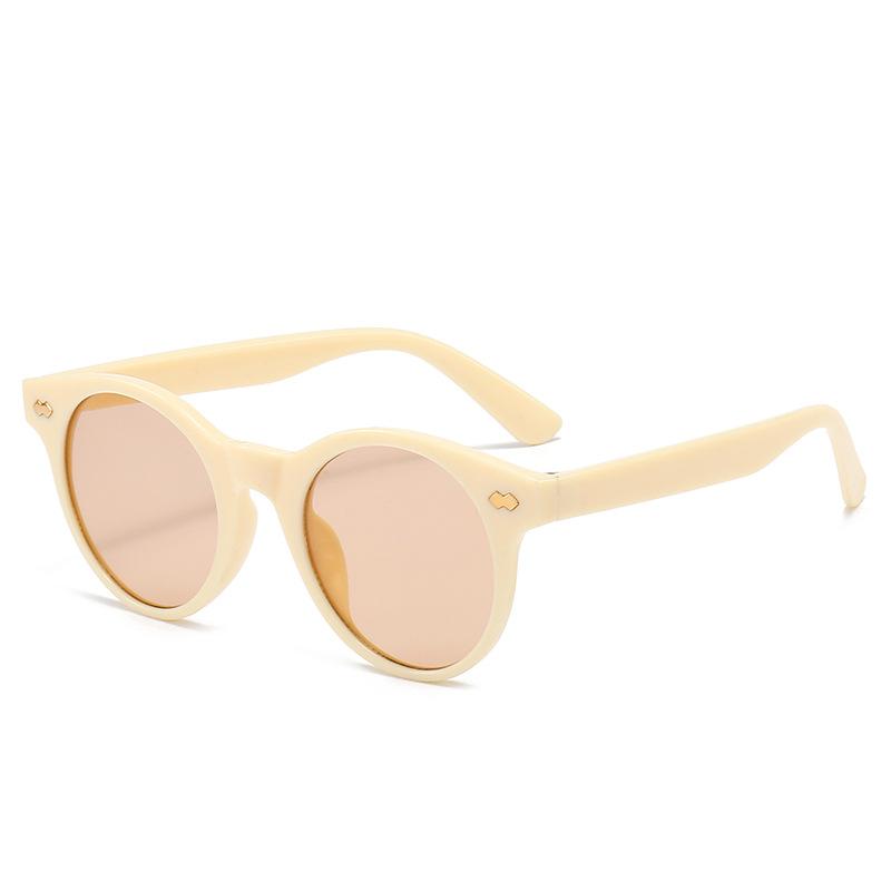 JYL TS Round Sunglasses With Rivets Style For Men Women M5341