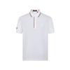 [Collar Stripe Fashion Contrast] Comfortable and Breathable Men's Short Sleeved Polo Shirt for Spring and Summer