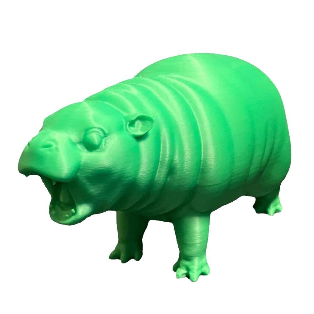 Kawaii Hippo Resin Figurine Pygmy Resin Statue Gifts Hippopotamus Ornaments  for Christmas