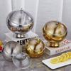 Stainless Steel Slanted Sauce Bowl with Lid for Hot Pot & Mala Tang