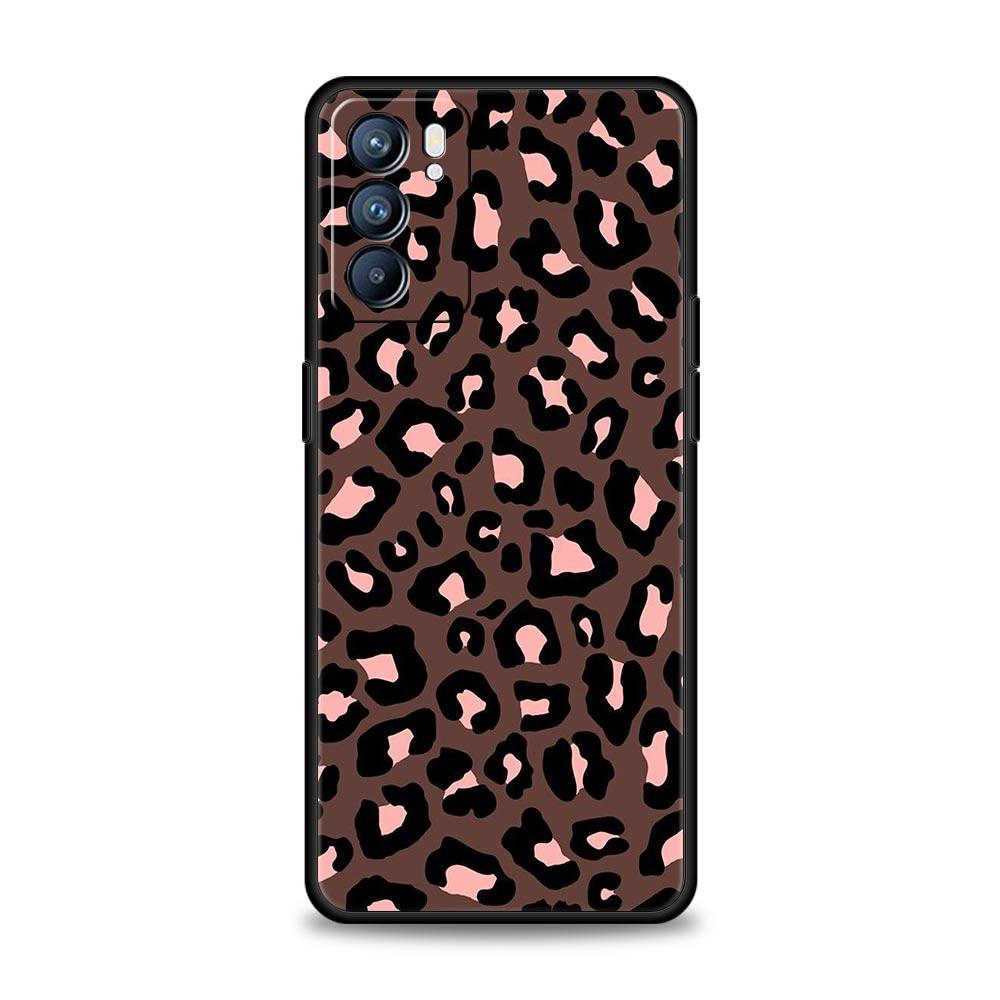 Fashion Tiger Leopard Print Case For Oppo Reno13 Reno12 Reno11 F Reno10 Pro A54 5G Find X5 A53 A52 A9 A17 4G A79 A80 A98 Cover