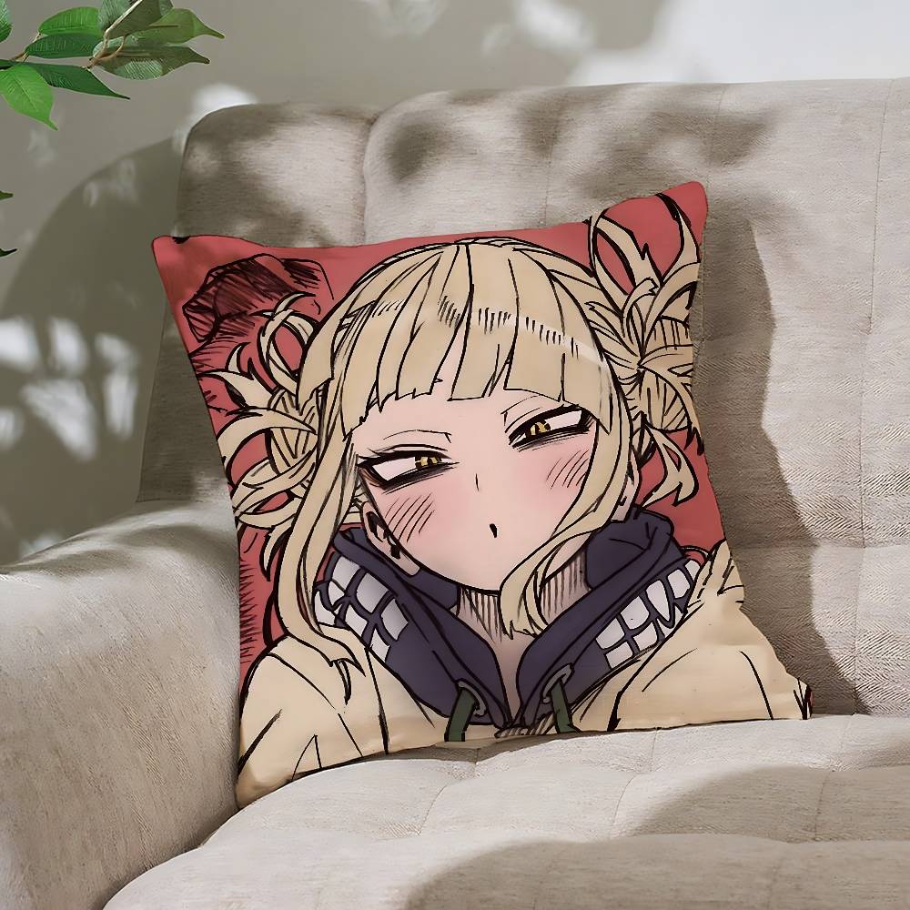 Cute Anime-Himiko TogaS Customizable Square Pillowcases, Stylish And Soft, Perfect For Beds, Cars, And Sofas.