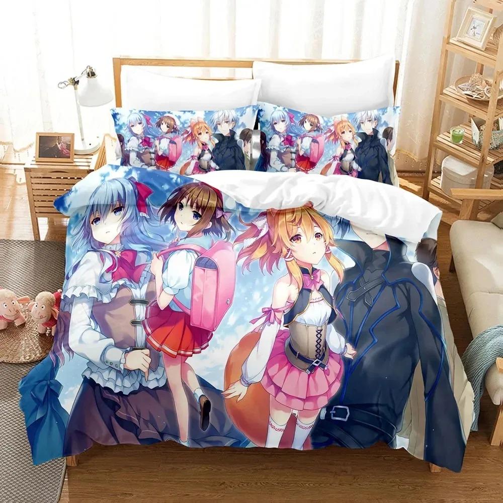 Anime Seirei Gensouki Bedding Set Boys Girls Twin Queen Size Duvet Cover Pillowcase Bed Boys Adult Fashion Home Textileextile
