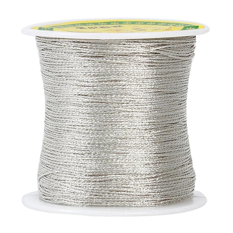 Silver/ Golden Color Chinese Knot Cord String For DIY Handmade Handicraft Tool Hand Stitching Thread Craft Supplies