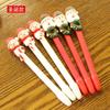 2Pcs Christmas Decoration for Home Crutches Ballpoint Pen with Xmas Santa Claus Snowman Toys
