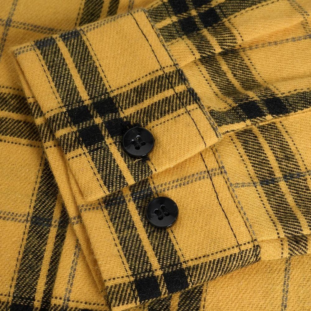 Spring Summer Men's Long Sleeve Shirt Plaid Design Fashion Casual Lapel Men's Long Sleeve Shirt