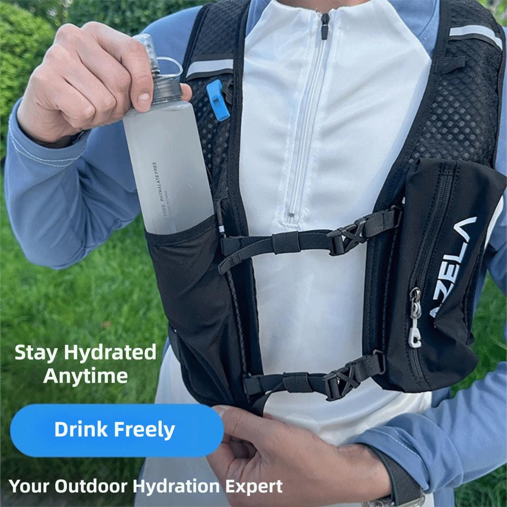 Leichte faltbare Sportwasserflasche 250/500ml Laufbecher Tragbare Wasserflasche für den Außenbereich