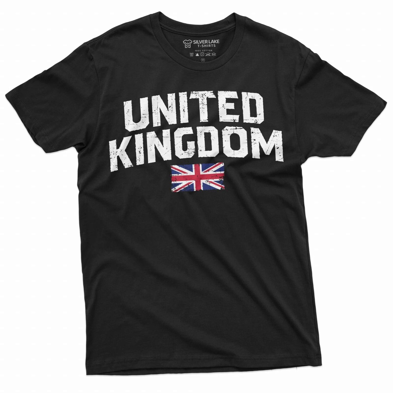 United Kingdom T-shirt UK flag Coat of arms Mens Womens Unisex Tee Shirt UK Tee XXXXL