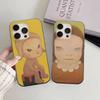 Japan Yoshimoto Nara Cartoon-Mädchen Handyhülle Für IPhone 11 12 13 14 15 16 17 Pro Max PLUS Pro Welle Geriffelte Silikonhülle