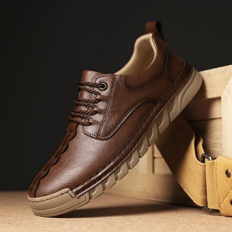 Ručně vyráběné pánské ležérní kožené boty pro muže mokasíny pánské ploché boty boty na řízení