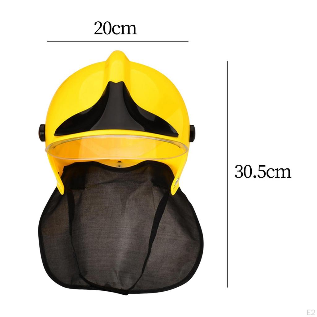 Kinder-Feuerwehrmann-Helm, Feuerwehrmann-Kostümzubehör, Hut, für Jungen und Mädchen