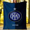 1pc I-Internazionale Milano (12) Theme Blanket - Digital Print, Polyester, Cozy for All Seasons, Perfect for Outdoor, and Travel