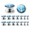 Stainless Steel Acrylic Ship Anchor Drip Oil Piercing Ornament