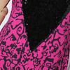 Plus Size Women Round Neck Sleeveless Print Fishtail Ruffled Plus Size Dresses