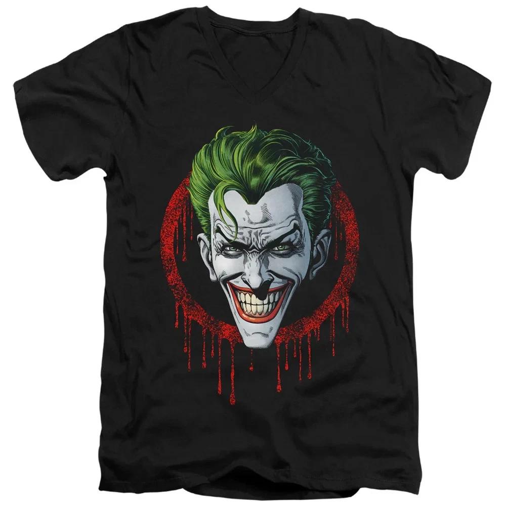 Comics BatUnisex Joker Drip Black TShirt S