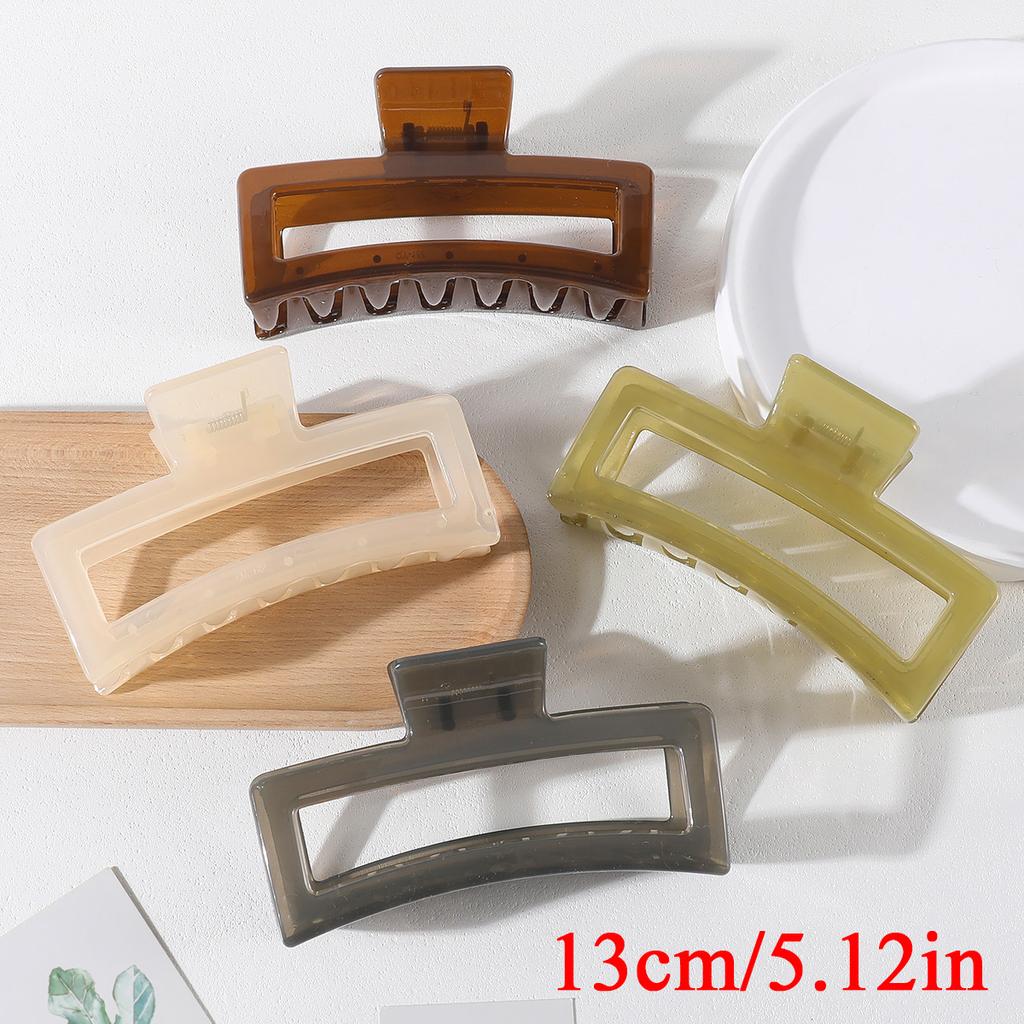 4Pcs/Set Women Girls Claw Clips Coffee Black Hair Claw Nonslip Crab Hairpins Barrette Fashion Hair Accessories Gifts