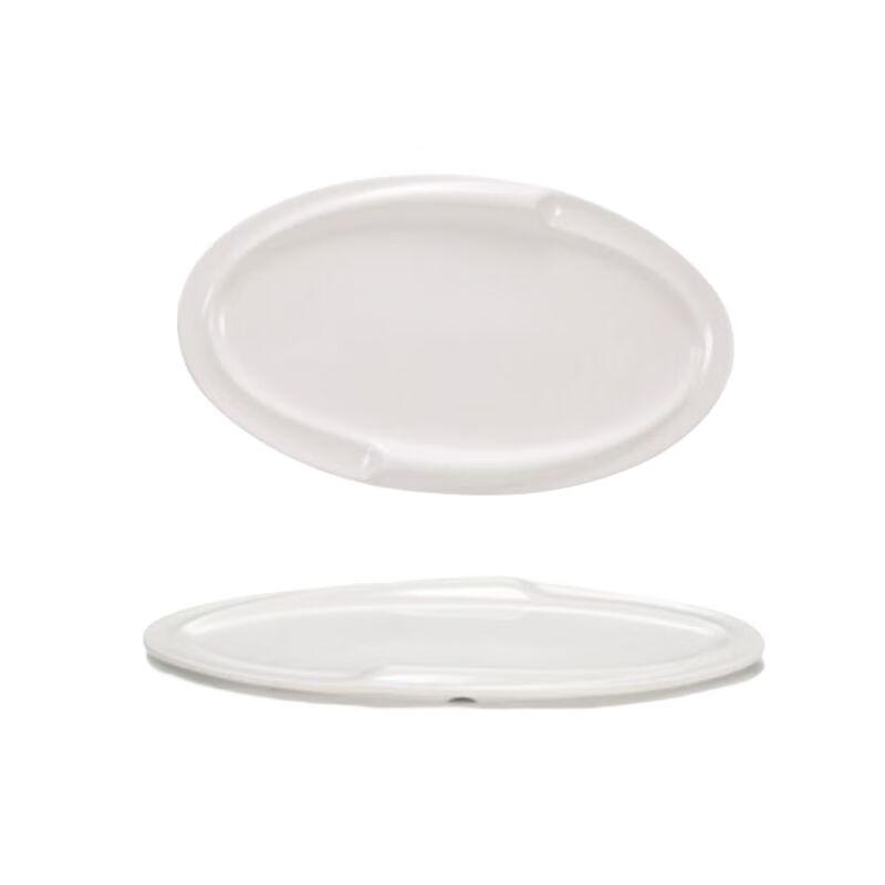 Qianxing White Melamine Oval Serving Plate Set