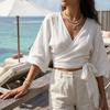 Boho Multilayer Starfish Shell Rice Beads Jewelry Set for Women Vintage Imitation Pearl Necklace Earrings Summer Beach Jewelry