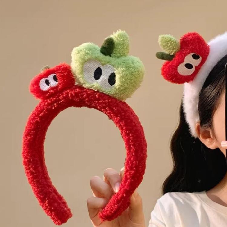 Fashionable Fruit Headwear Lightweight Plush Fabric Hair Band Props For Outdoor Activity And Daily Styling Tool