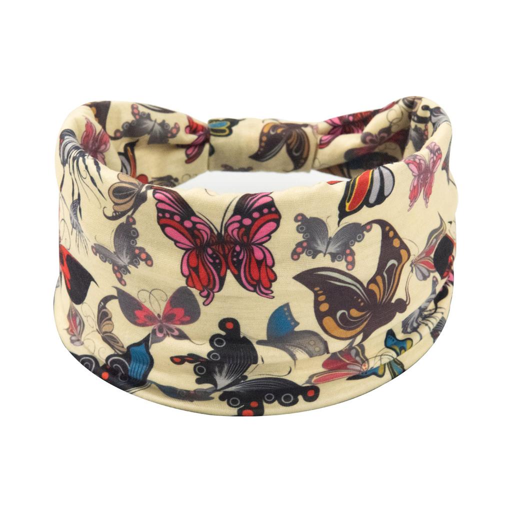 Bohemian Cashew Yoga Übung Stirnband Anti Schweiß und Feuchtigkeit Absorbieren Elastische Baumwolle Stirnband Knoten Stirnband