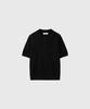 GENERALIDEA Man Temperature Cut Cool Button Collar Half Knit [Black] / Gf2Mkp013